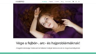Webáruház készítés referenciák-hairpro.hu