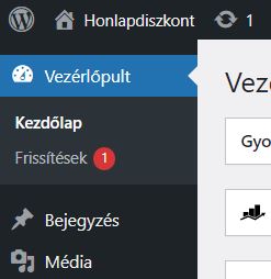 Wordpress frissítések