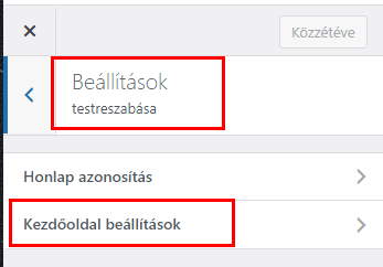 wp-kezdolap-beallitasok