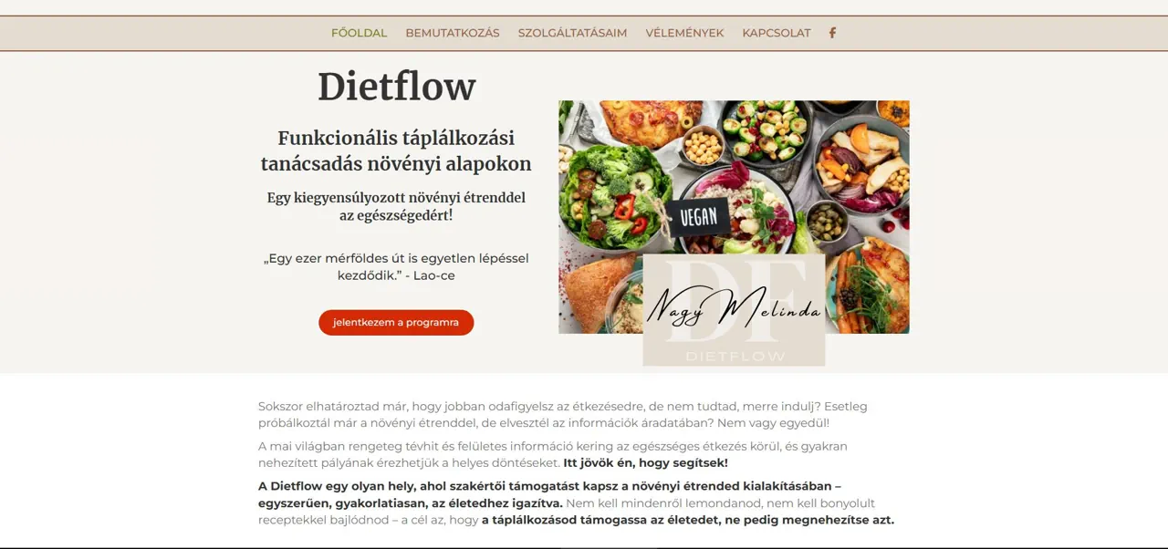 dietflow.hu - weboldal készítés referenciák
